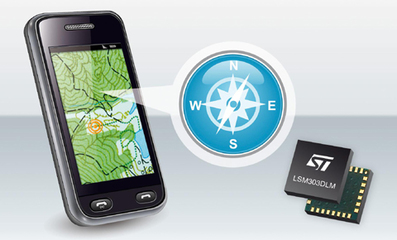 ST全新地磁計模塊顯著降低移動羅盤功耗50%